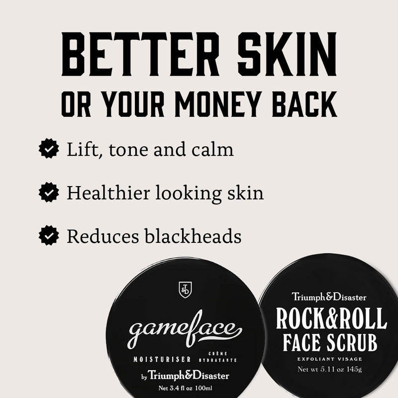 Gameface Jar & Face Scrub Intro Kit (Valued at $125)